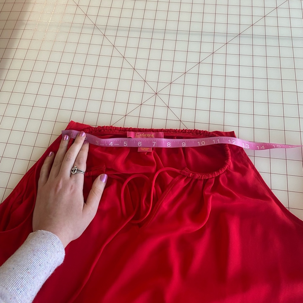 Catherine Malandrino Ruby Red Swing Ruffle Dress … - image 7